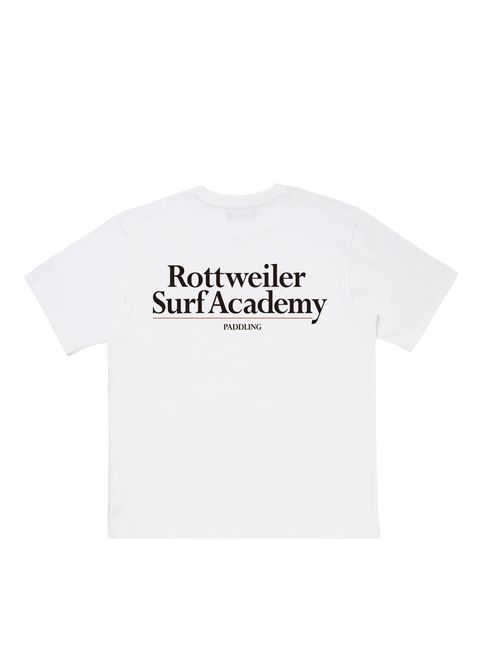 R9 SURF ACADEMY SS TEE (WHITE) /  オリジナル ロゴプリント Tシャツ