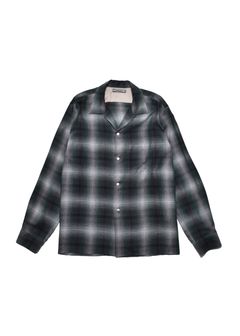 T.Rayon Ombre Open Collar Shirt Open Collar Shirt (GPT) / オンブレチェック オープンカラーシャツ