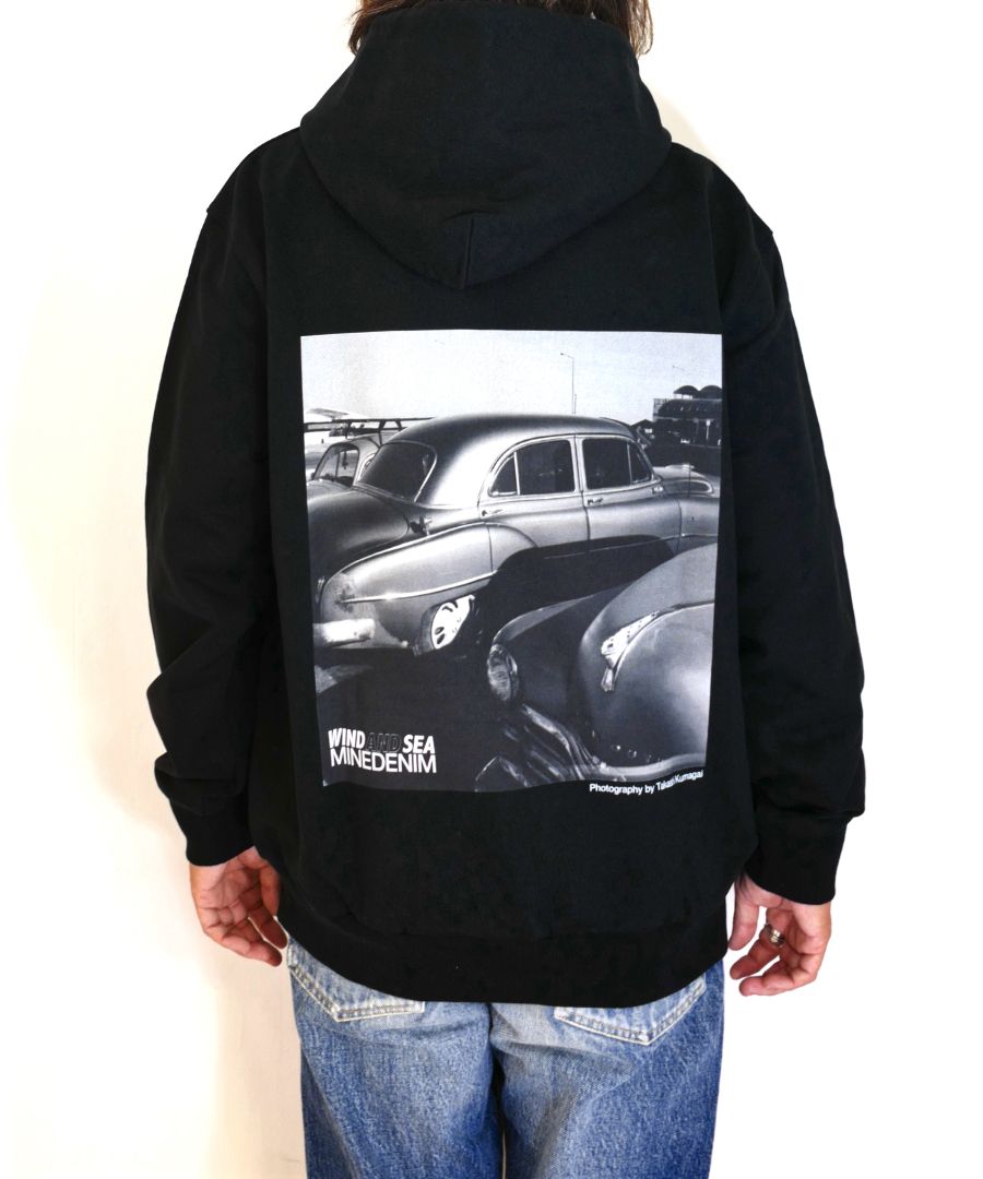 MINEDENIM - ×WDS Photo Hoodie (BLACK) / ウィンダンシー コラボ スウェット パーカー | LOOPHOLE