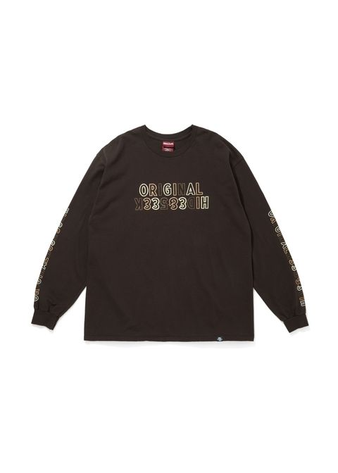 Original H&S L/S Tee (BROWN) / 西浦徹 コラボ ロンT