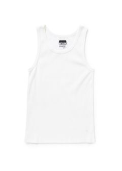 GIZANDY TANK (WHITE) / オリジナル パック リブタンクトップ