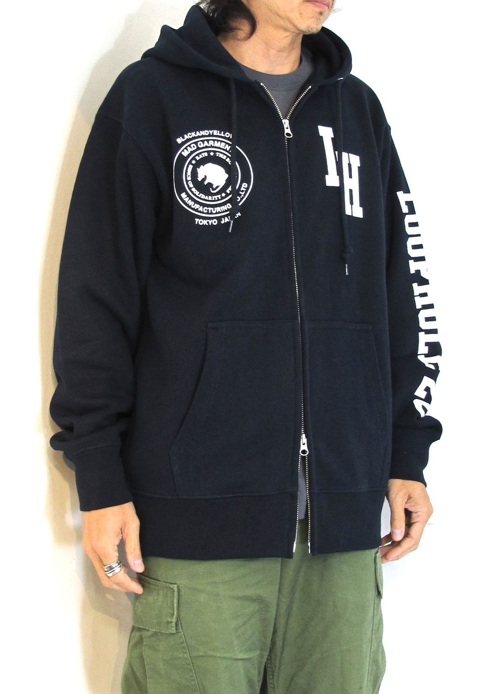 RATS - LOOPHOLE 20th ANNIVERSARY SWEAT ZIP HOODIE (NAVY) / ループ