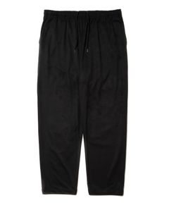 R9 F.SUEDE EASY PANTS (BLACK) / フェイク スウェード イージー パンツ / セットアップ可能