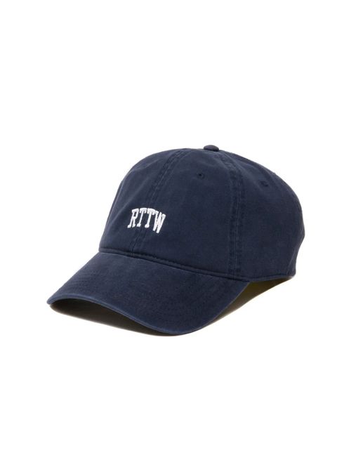 DAD RTTW CAP (NAVY) / ロゴ刺繍 ダッドキャップ。