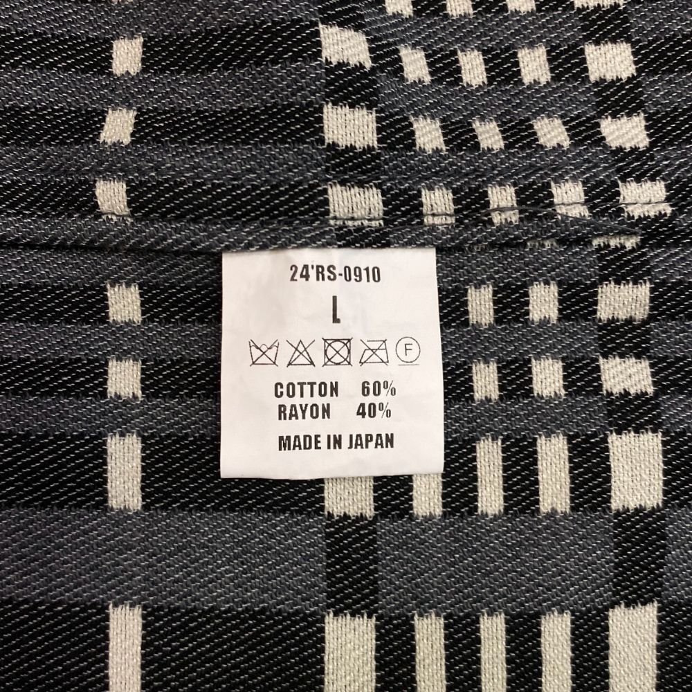 C/R FLANNEL GRAY CHECK SHIRT (GRAY CHECK) / コットンレーヨン チェック ネルシャツ