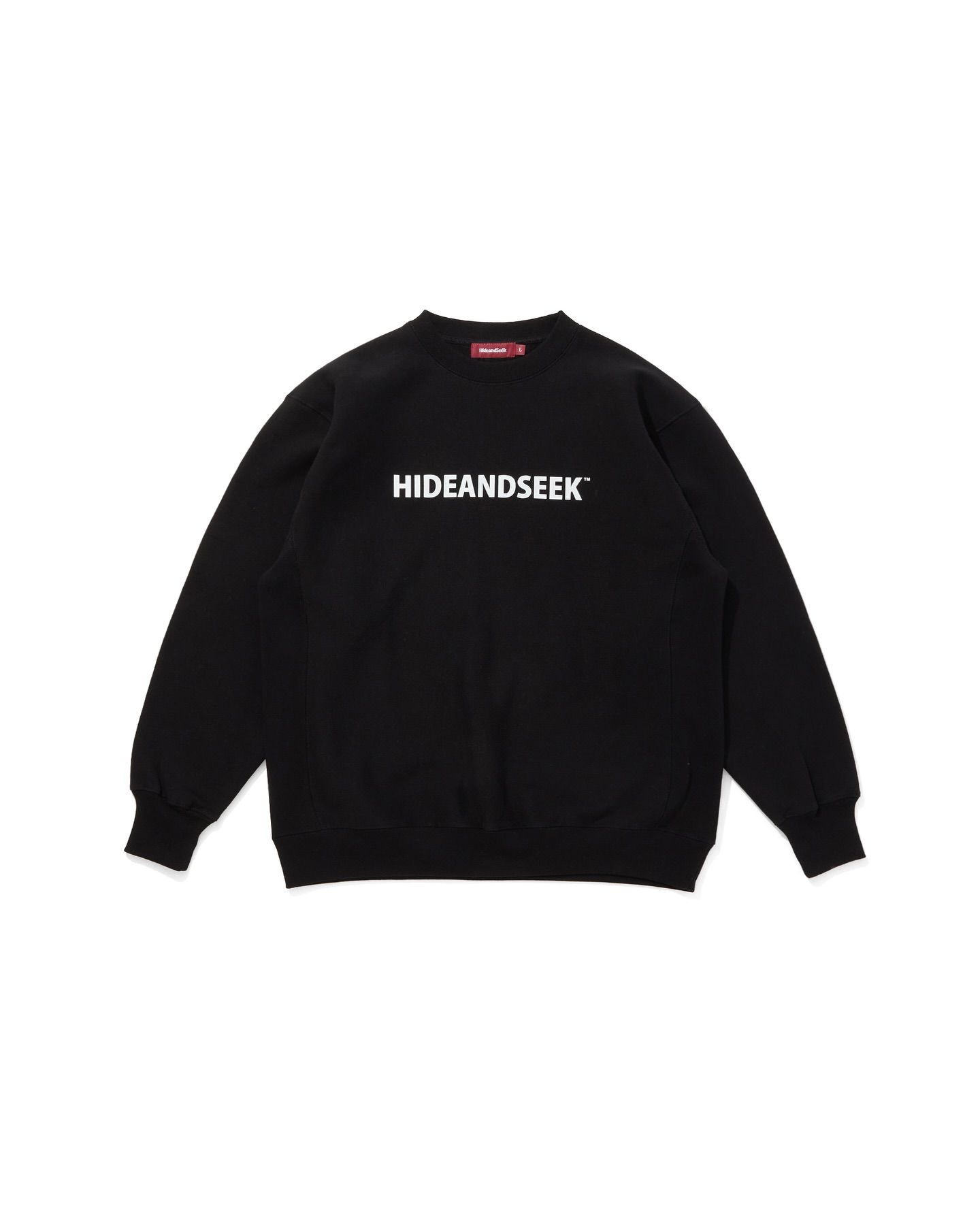 Logo Sweat Shirt (BLACK) / ロゴ クルーネック スウェット