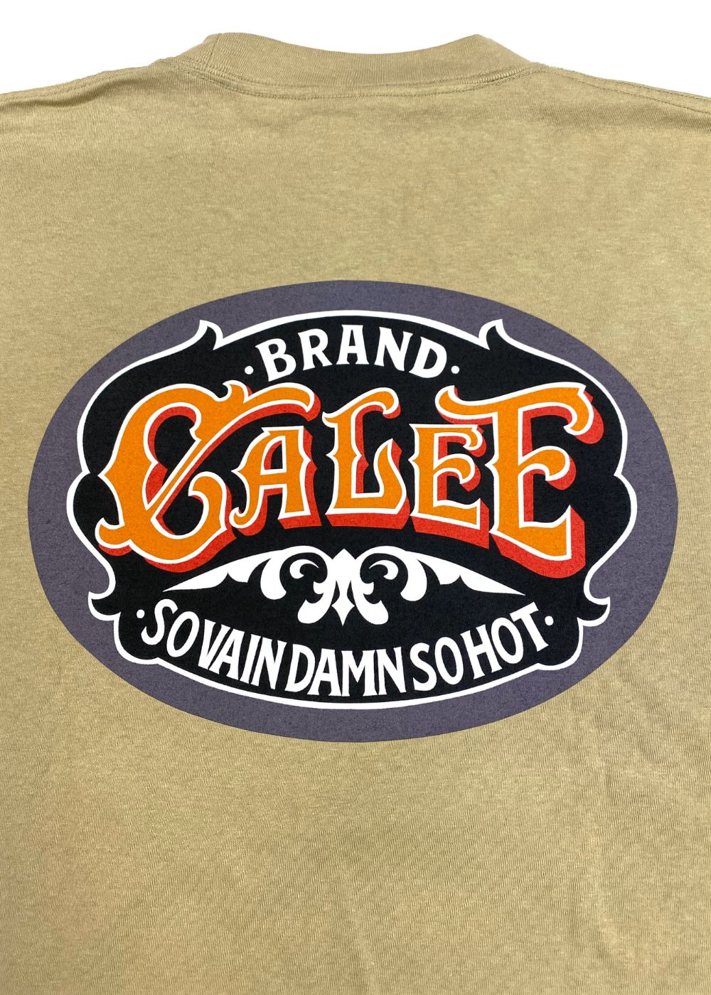 VINTAGE TYPE SIGNBOARD L/S TEE ＜NATURALLY PAINT DESIGN＞ (BEIGE) / ×ナチュラリーペイント コラボ Tシャツ