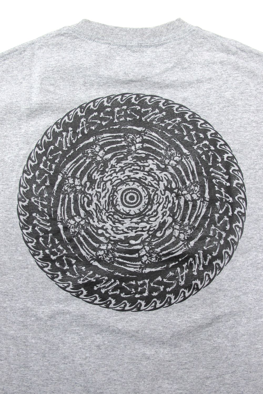 PRINT L/S TEE (×MASSES) (HEATHER GRAY) / マシス コラボレーション プリントロンT