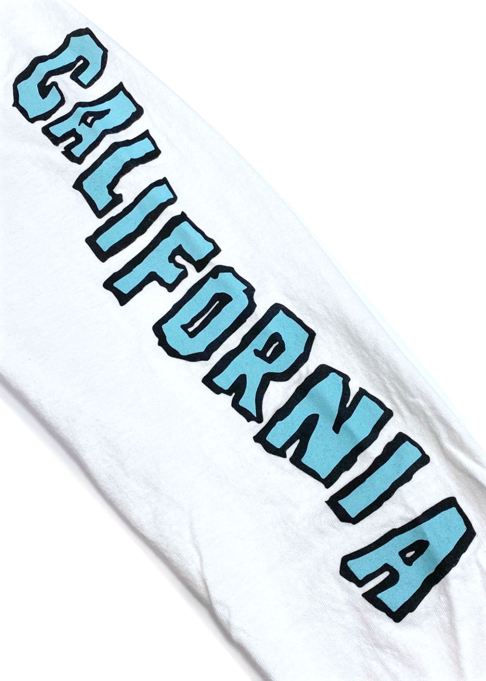 【ラスト1点】DUSTYCHAMP × DamianFulton L/S TEE (WHITE) / ダスティーチャンプ × ダミアンフルトン コラボ ロングスリーブ Tシャツ