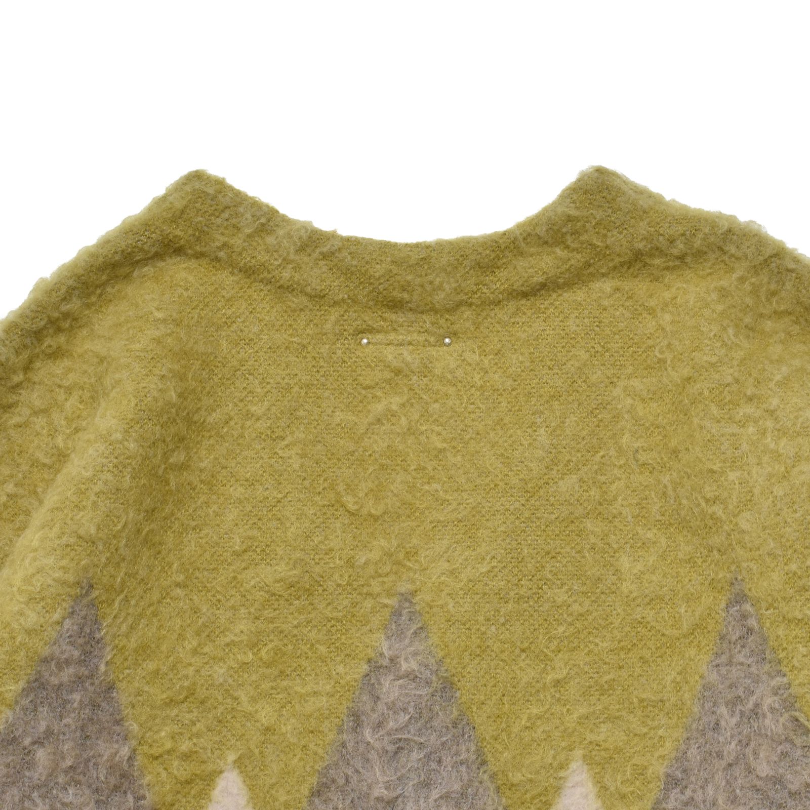 Mohair Argyle Knit Cardigan (YPT) /  アーガイル モヘアニット カーディガン