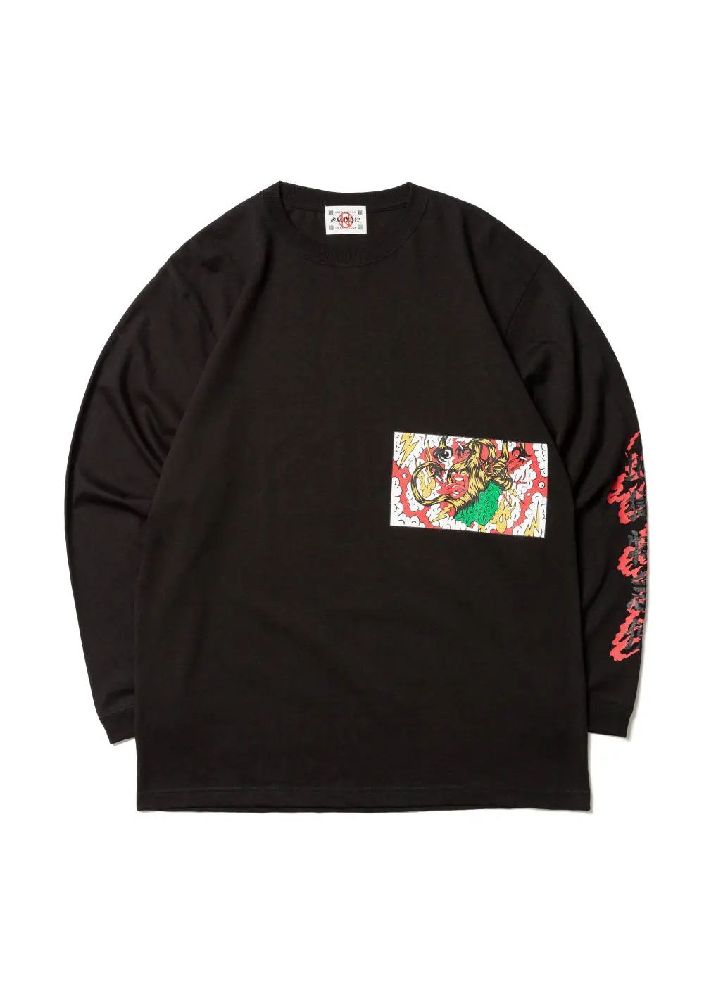 ×DELIVERYHELLS×HQ L/S TEE (BLACK) / ×デリバリーヘルズ×HQ 3コラボレーションロンT