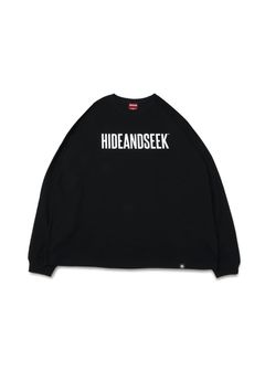 Logo L/S Tee(25ss Front) Big Silhouette (BLACK) / ロゴ プリント ロングスリーブ Tシャツ