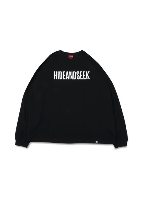 Logo L/S Tee(25ss Front) Big Silhouette (BLACK) / ロゴ プリント ロングスリーブ Tシャツ