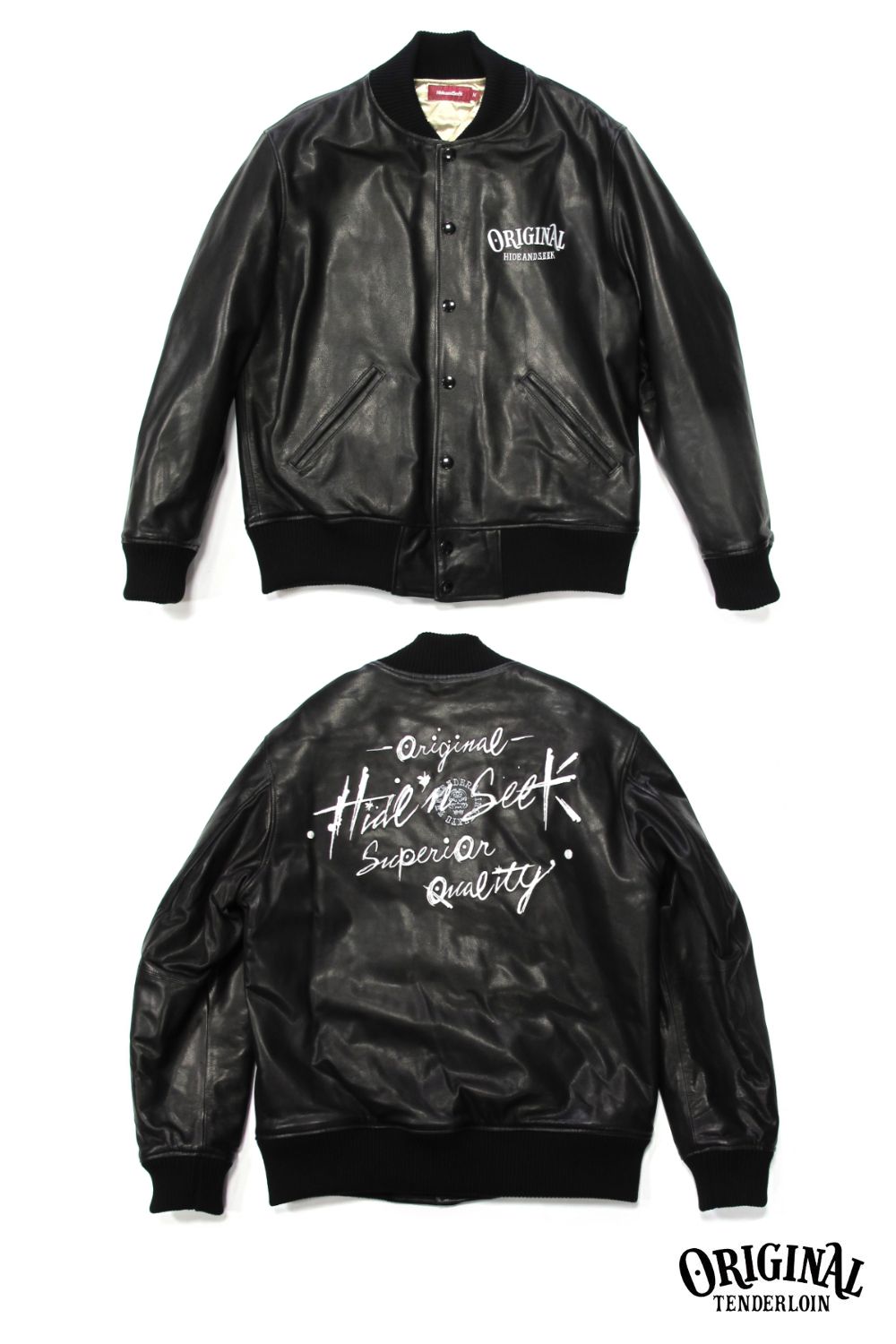 HIDE AND SEEK - ×TENDERLOIN LEATHER JKT (BLACK) / テンダーロイン ...