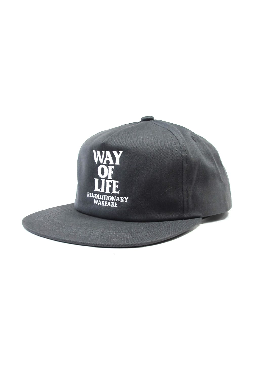 RATS EMBROIDERY CAP "WAY OF LIFE" BLACK