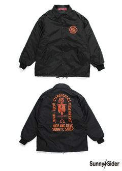× SUNNY C SIDER Team JKT (BLACK×ORANGE) / サニーシーサイダー コラボASWボディー コーチジャケット