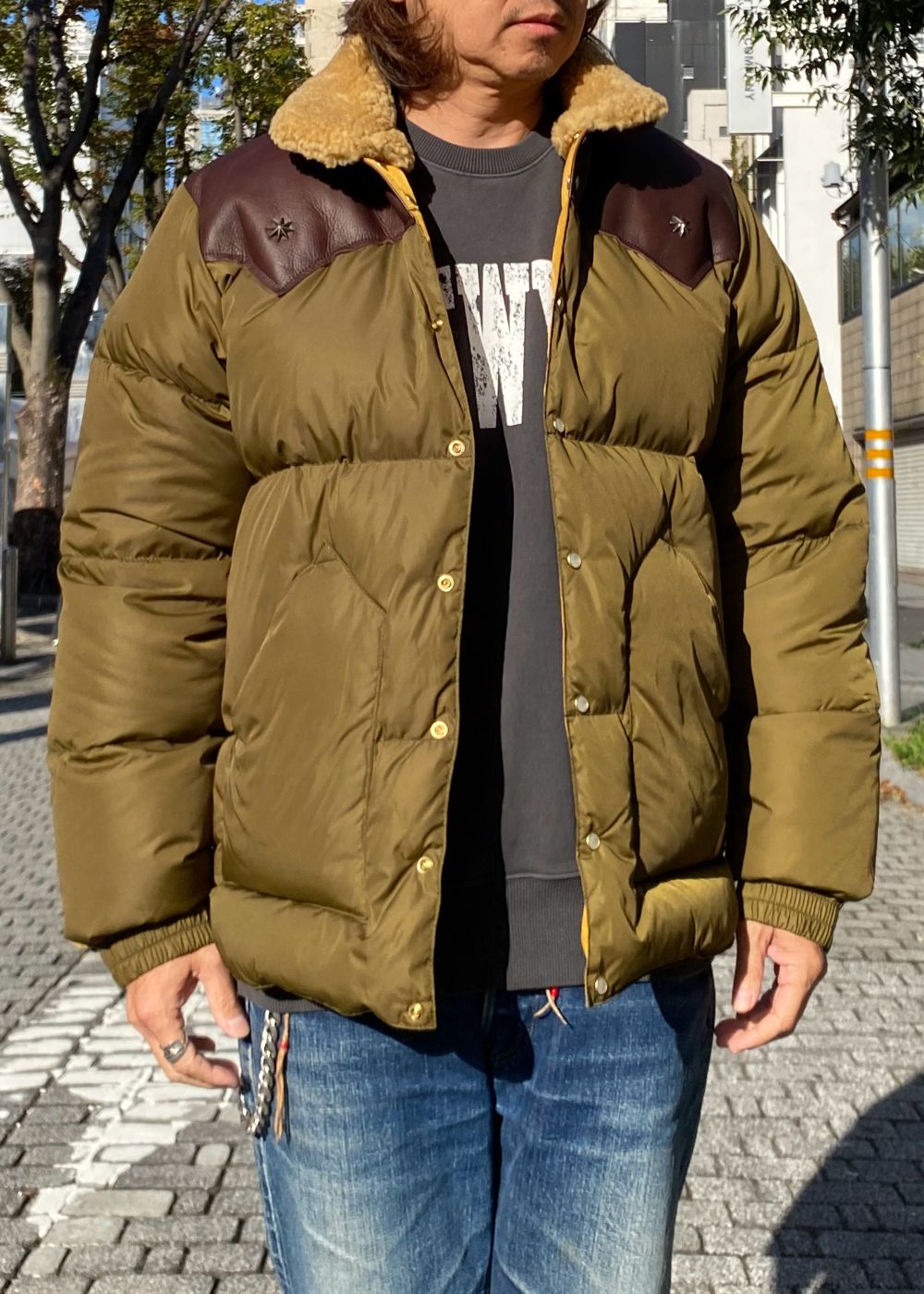 【Rocky Mountain×GDC】Christy Jacket (OLIVE DRAB) / ロッキーマウンテン コラボ ダウンジャケット