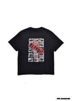 × BLONDIE "Eyes & Lips" Crewneck T-SH (BLACK) / ブロンディー コラボ Tシャツ