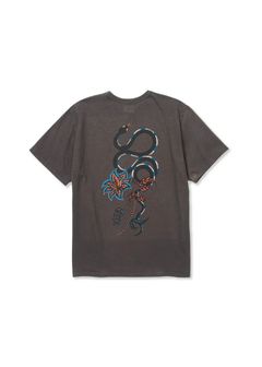 ×MIHO MURAKAMI BINDER NECK SNAKE VINTAGE TEE (CHARCOAL) / ×MIHO MURAKAMI コラボ Tシャツ