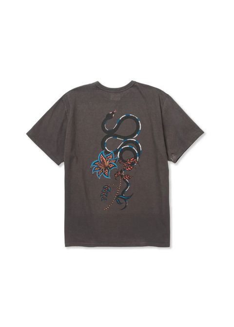 ×MIHO MURAKAMI BINDER NECK SNAKE VINTAGE TEE (CHARCOAL) / ×MIHO MURAKAMI コラボ Tシャツ