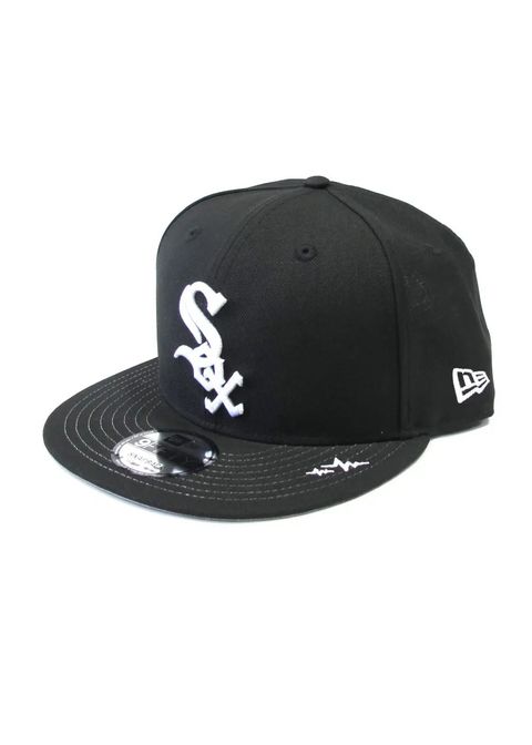 ×NEWERA WHITE SOX CAP (BLACK) / ニューエラ コラボベースボールキャップ
