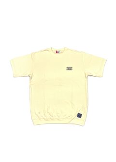Short Sleeve Sweat (NATURAL) / ロゴ刺繍 半袖 クルーネック スウェット / セットアップ可能