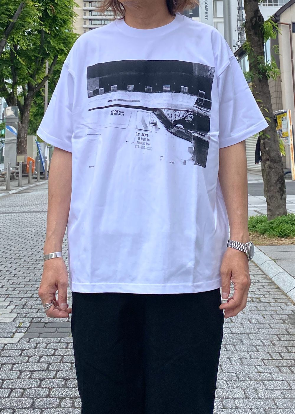 AMERICAN PHOTO TEE (BLACK) / フォト プリント Tシャツ