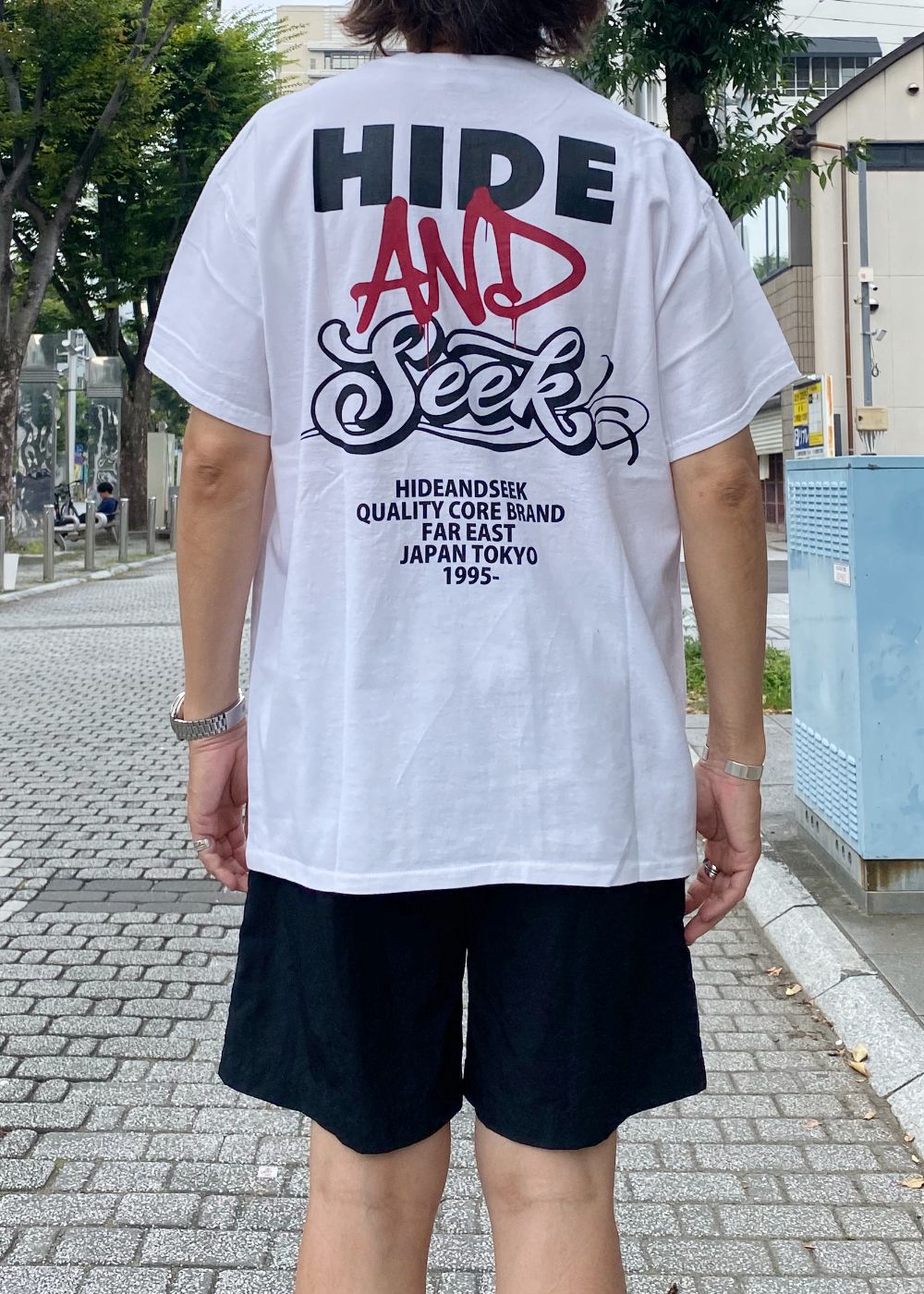 AND S/S Tee (WHITE) / ロゴ プリントTee