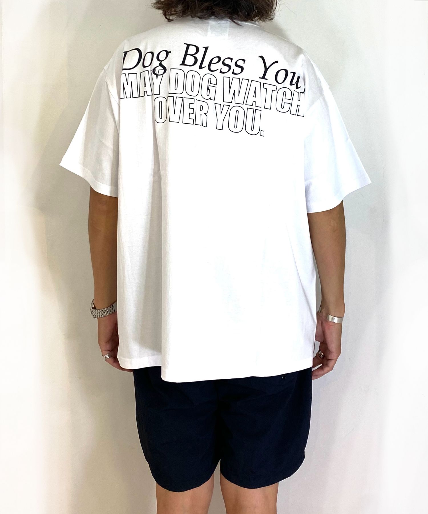 DOG PHOTO TEE (WHITE) / フォト プリント Tシャツ