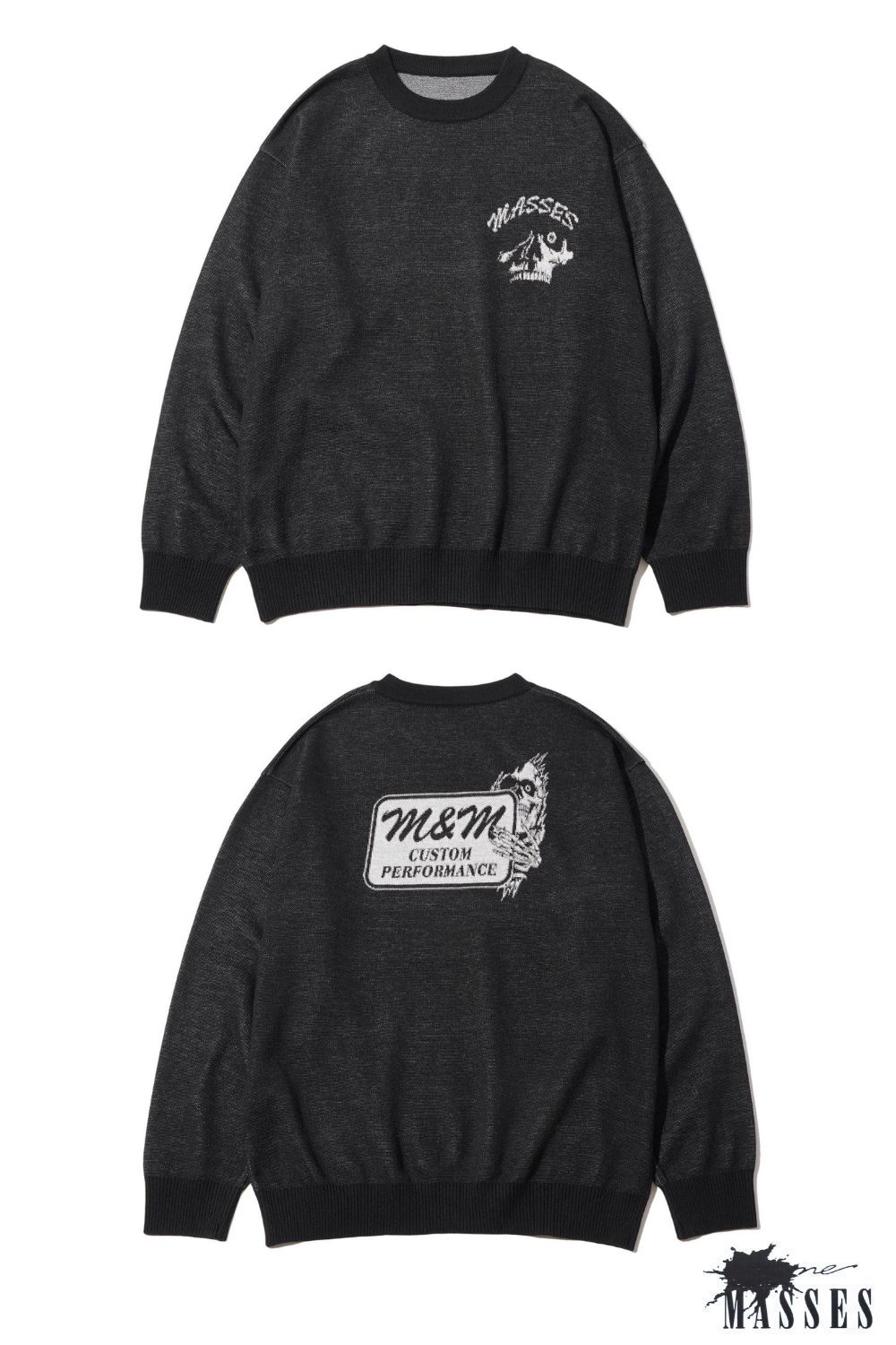 M&M CUSTOM PERFORMANCE - SWEATER M×M MASSES 01 (BLACK) / マシス ...