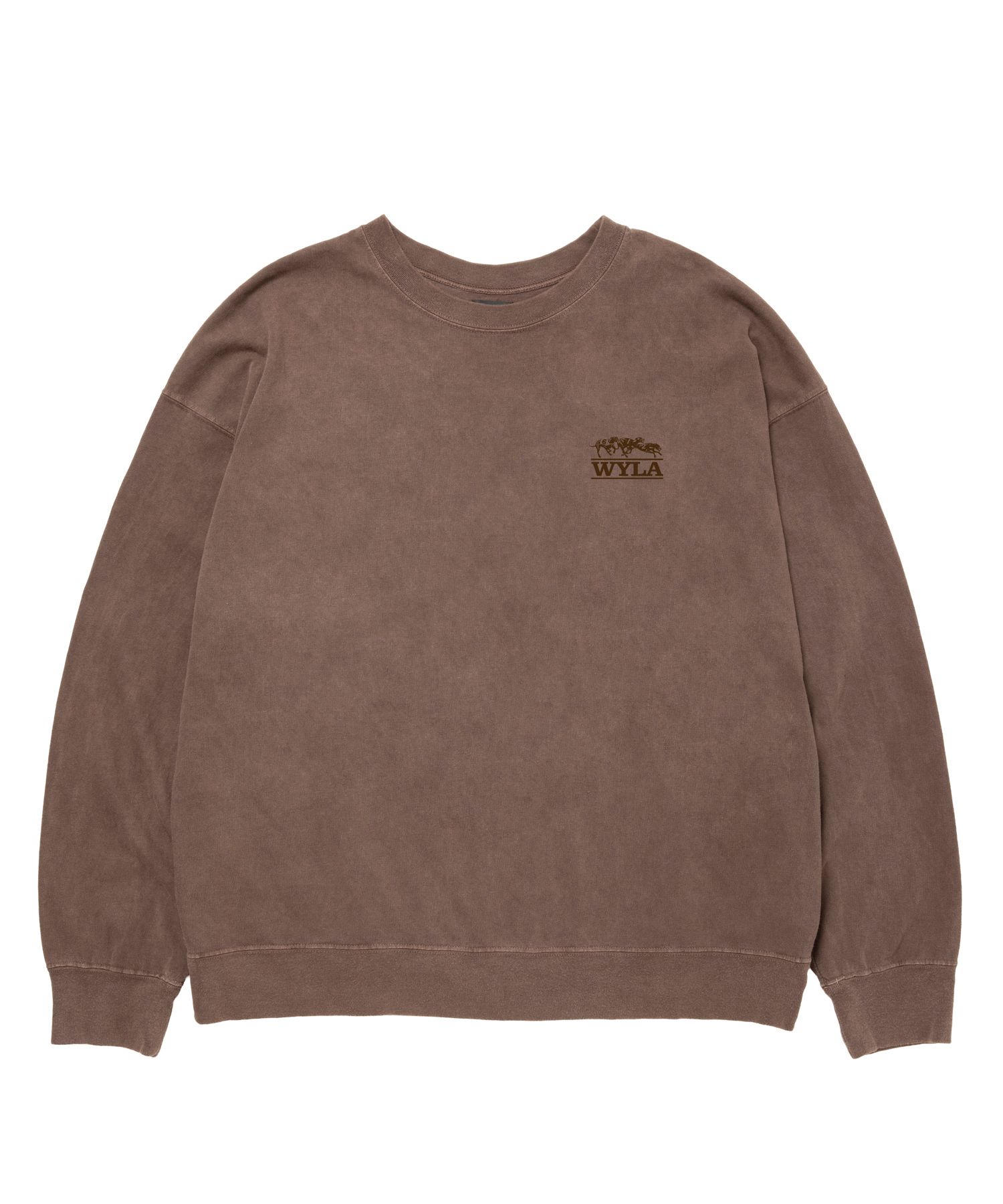 PIG DOG SWEATER (BROWN) / オリジナル ピグメント スウェット