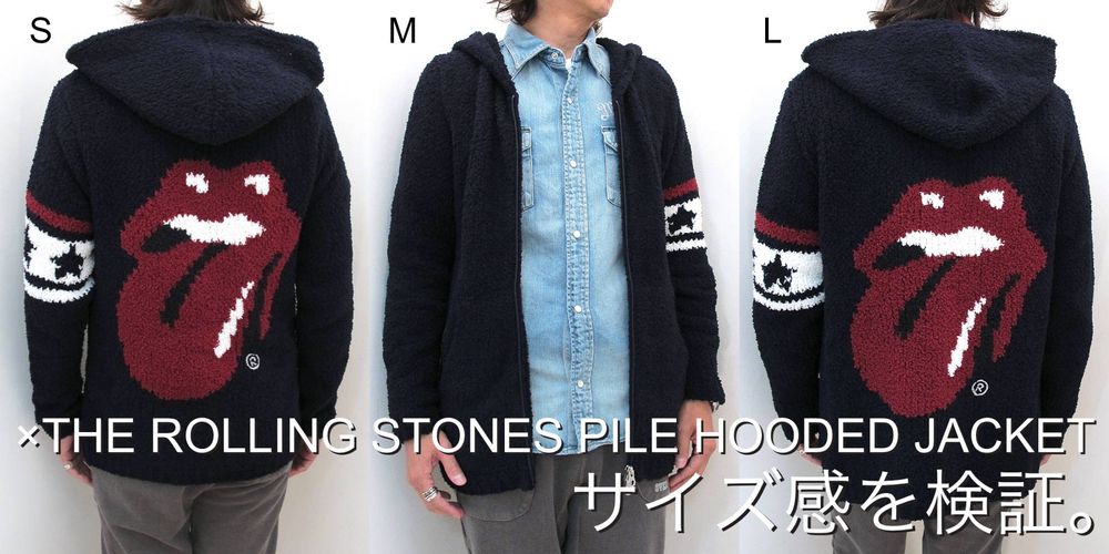 THE ROLLING STONES×MARBLES コラボパーカーのサイズ感を検証。