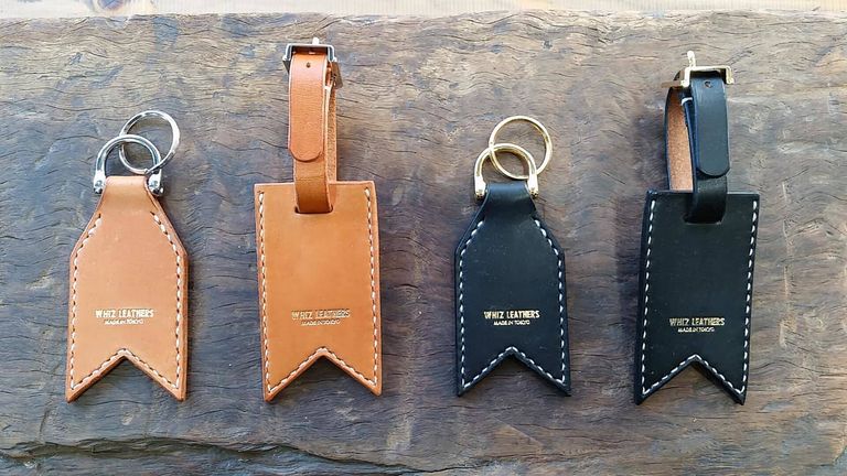 WHIZ LEATHERS / LEATHER KEY RING & LEATHER TAG イニシャルサービス受付中です。
