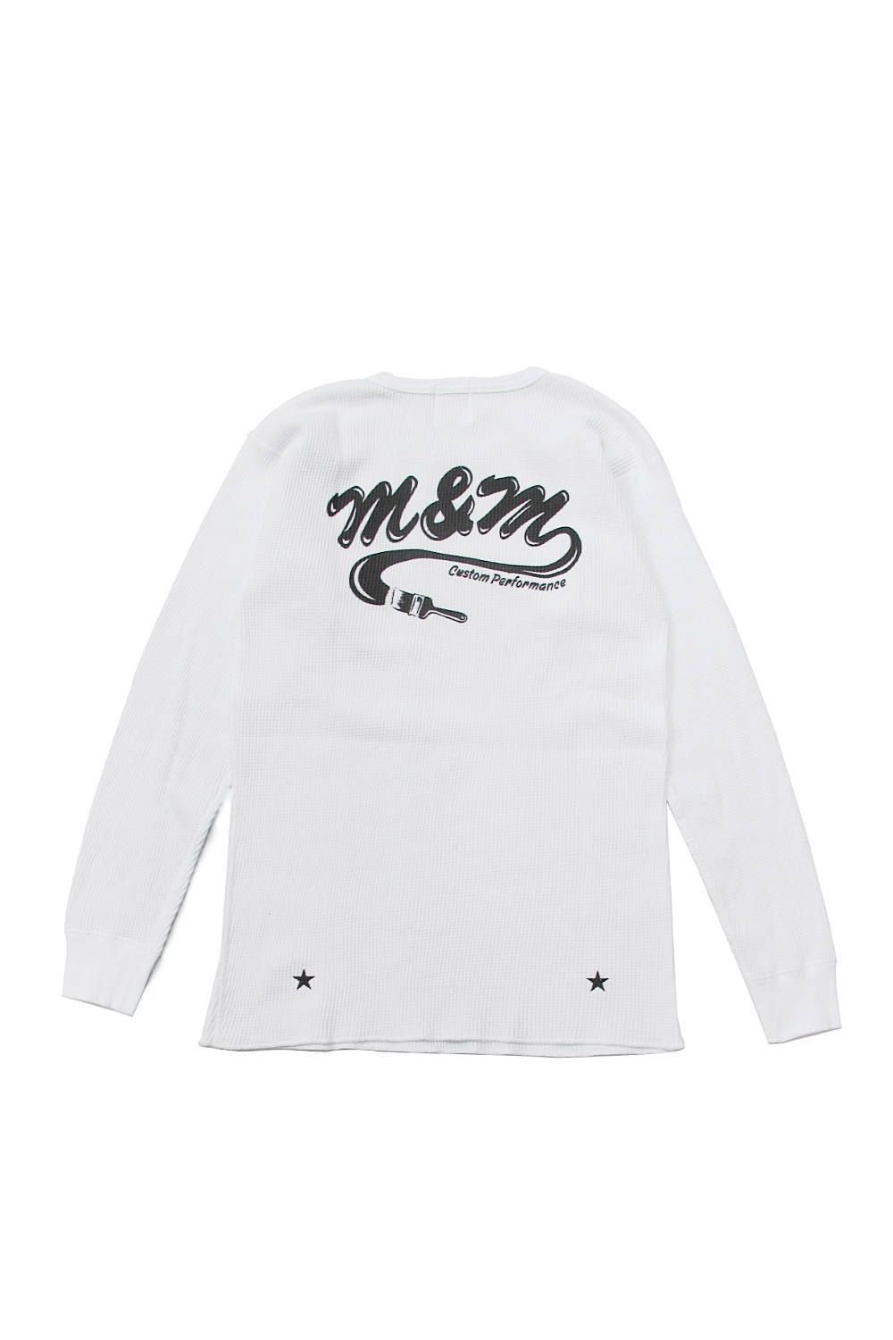 M&M / WAFFLE L/S T-SHIRT.PRINT SWEAT 先行予約受付中です。