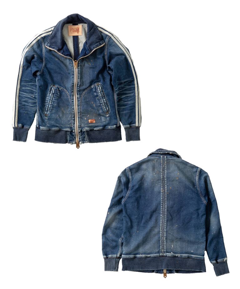 Mサイズ 1点のみ再入荷！TMT / SWEATLIKE- INDIGO DENIM TRACK JACKET