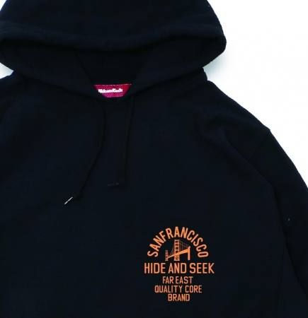 HIDEANDSEEK / LA&SFパーカー.キャップ 好評発売中です。