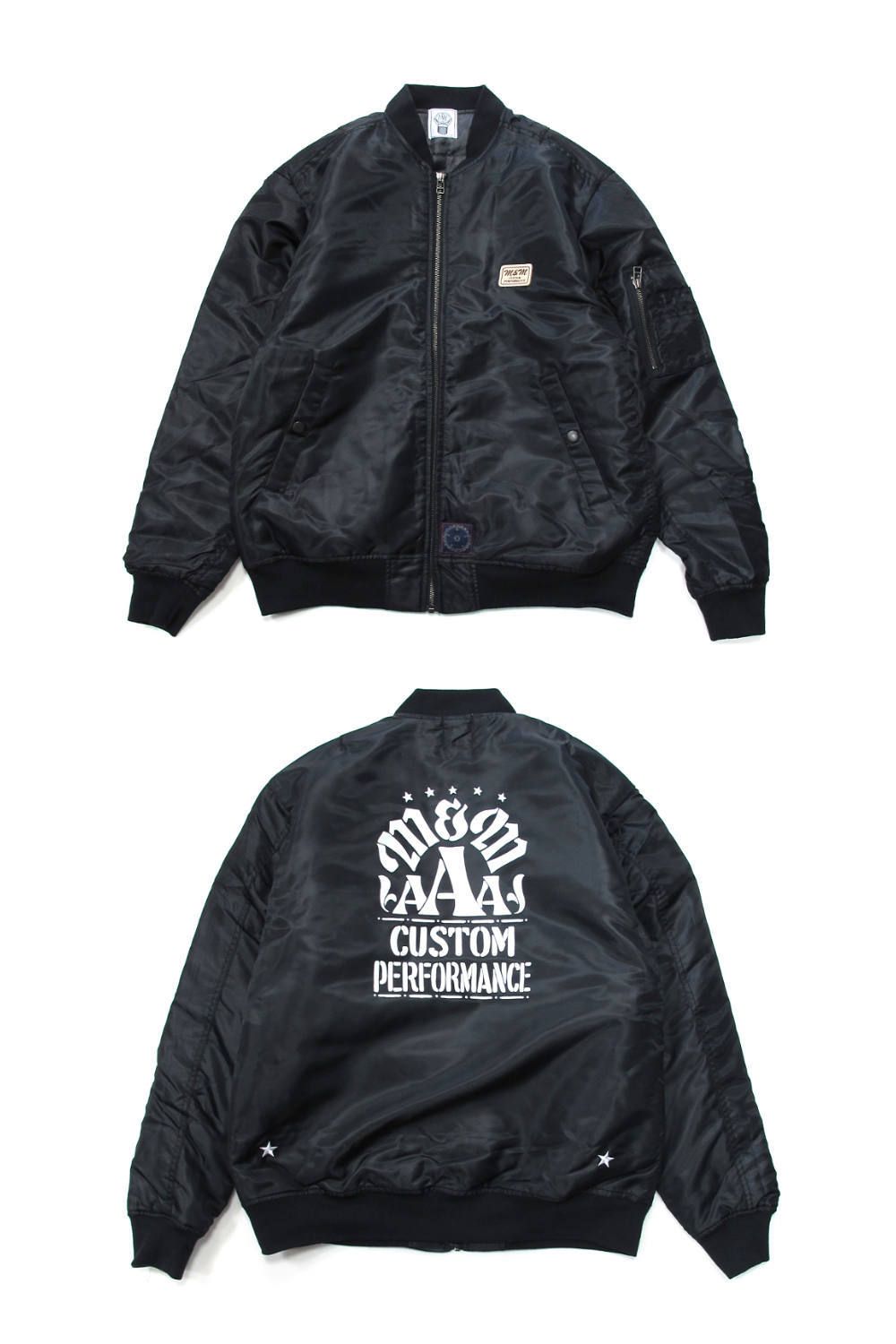 汎用性の高さが魅力のM&M / MA-1 JACKETが人気を集めております。