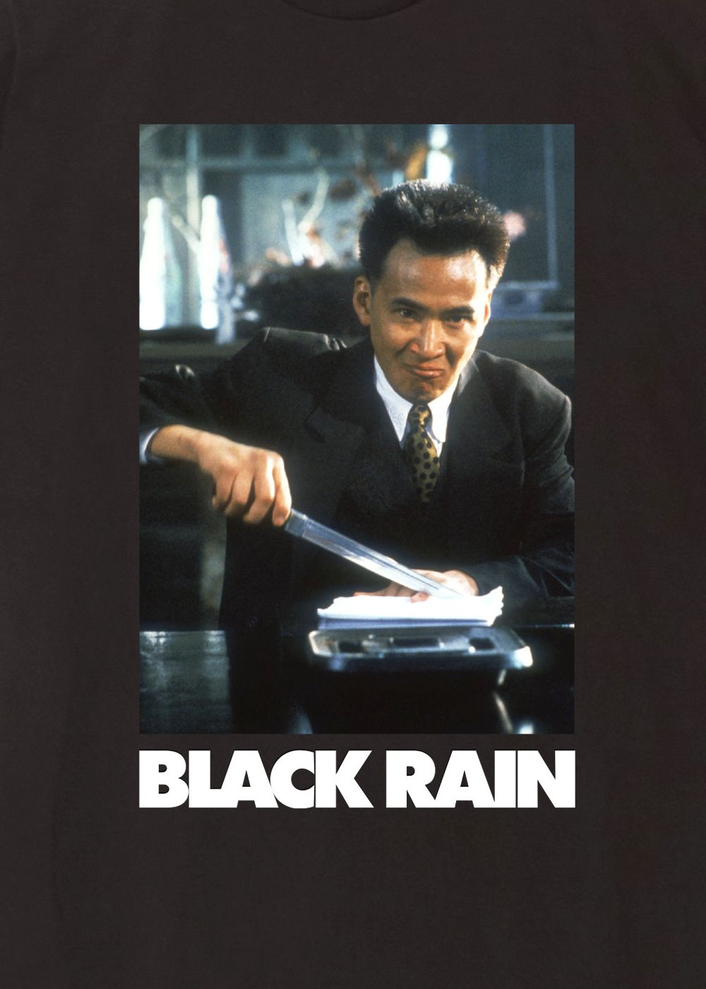 Black rain tee uno (BLACK) / ×ブラックレイン コラボ Tシャツ
