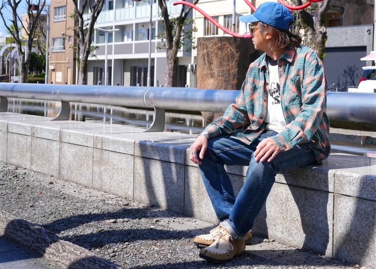 BEDWIN & RATS / SPRING CHECK SHIRT STYLE