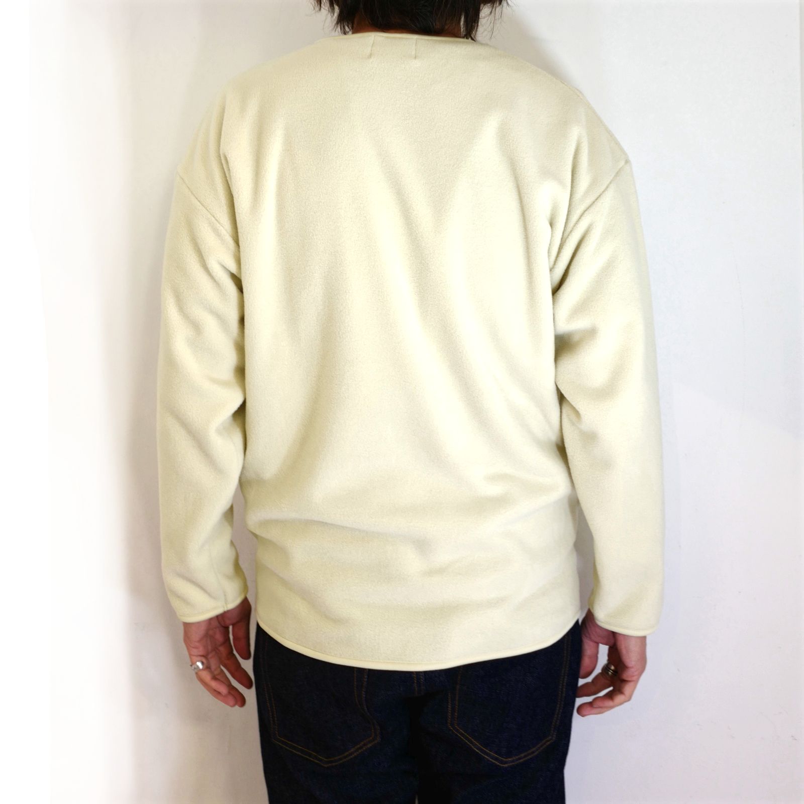 CS FLEECE SHIRT (NATURAL) / クルーネック フリース