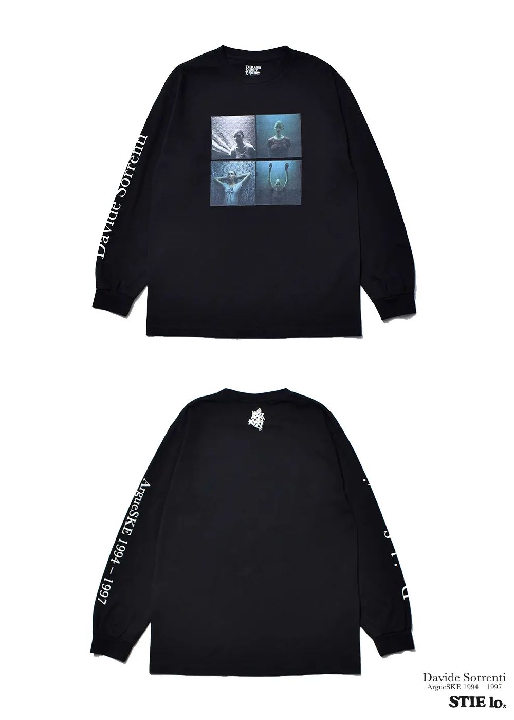 Stie-lo×Davide Sorrenti Amy Lace L/S T-SH (BLACK) / ×ダヴィデ・ソレンティ×スティーロ コラボフォトロンT
