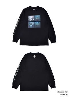 Stie-lo×Davide Sorrenti Amy Lace L/S T-SH (BLACK) / ×ダヴィデ・ソレンティ×スティーロ コラボフォトロンT