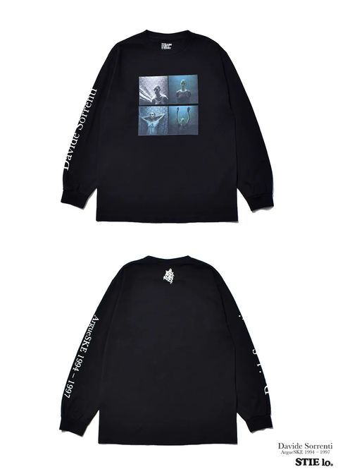 Stie-lo×Davide Sorrenti Amy Lace L/S T-SH (BLACK) / ×ダヴィデ・ソレンティ×スティーロ コラボフォトロンT