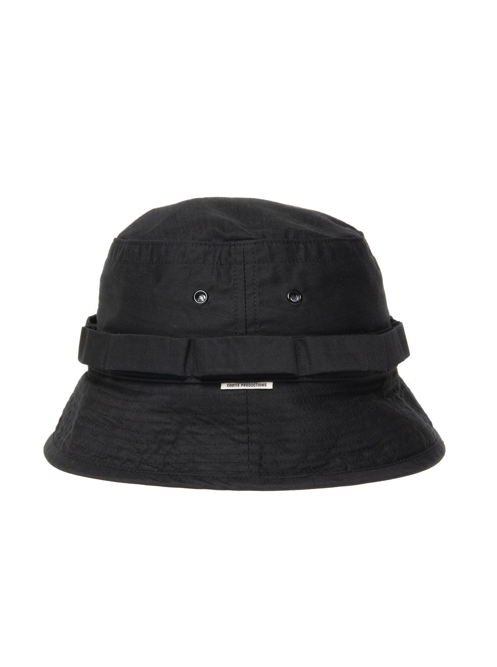 COOTIE PRODUCTIONS - Back Satin Boonie Bucket Hat (BLACK 