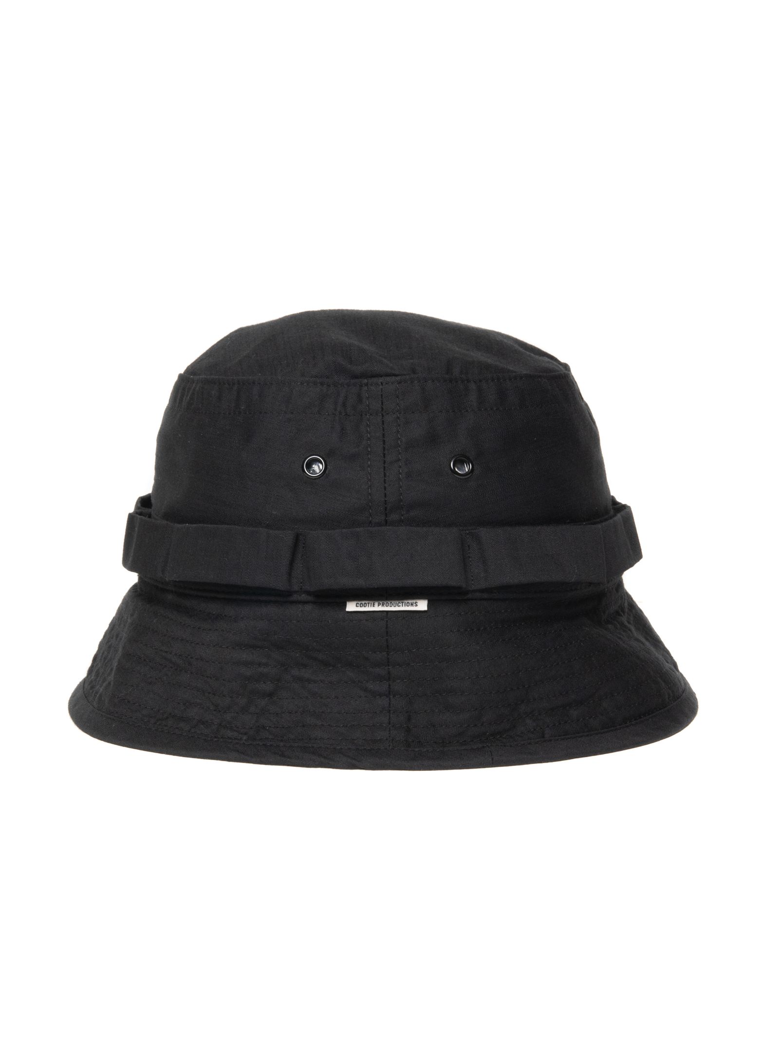 COOTIE PRODUCTIONS - Back Satin Boonie Bucket Hat (BLACK