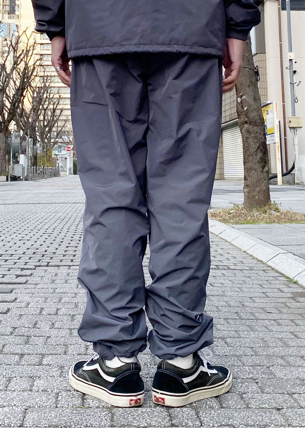 Nylon Track Pant (CHARCOAL GRAY) / ナイロン トラックパンツ / セットアップ可能