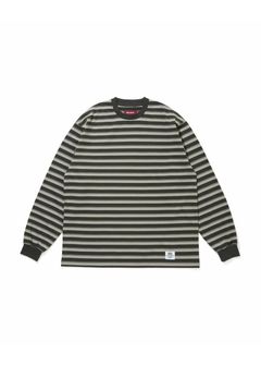 Border L/S Tee (GRAY×CHARCOAL GRAY) / ボーダー ロングスリーブ Tシャツ