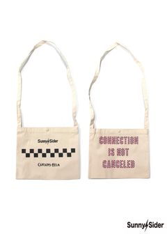 ×SUNNY C SIDER CHECKER SACOCHE (NATURAL) / サニーシーサイダー コラボチェッカーロゴサコッシュ