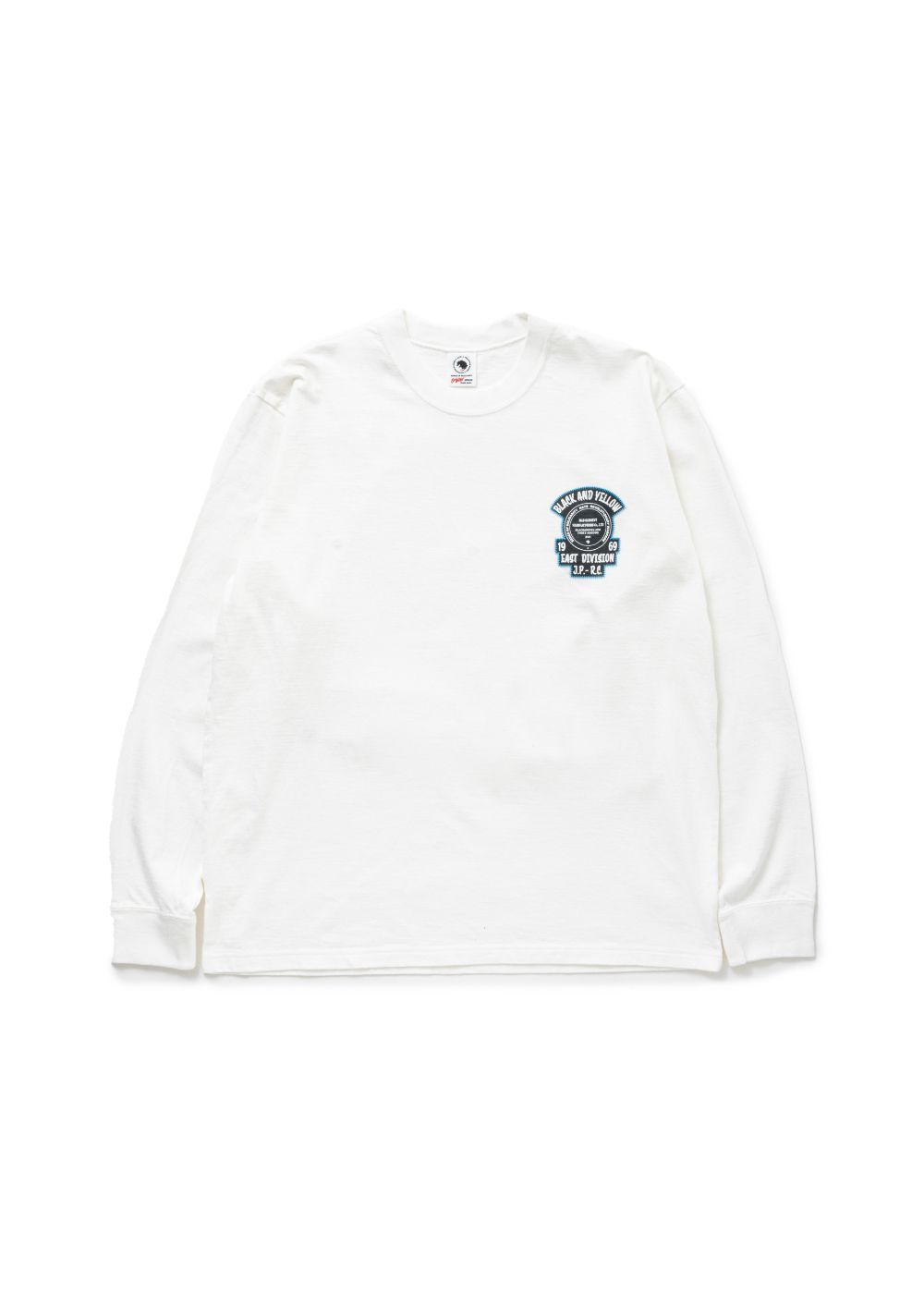 RATS - EMBLEM LOGO L/S TEE (WHITE) / エンブレム ロング Tシャツ | LOOPHOLE