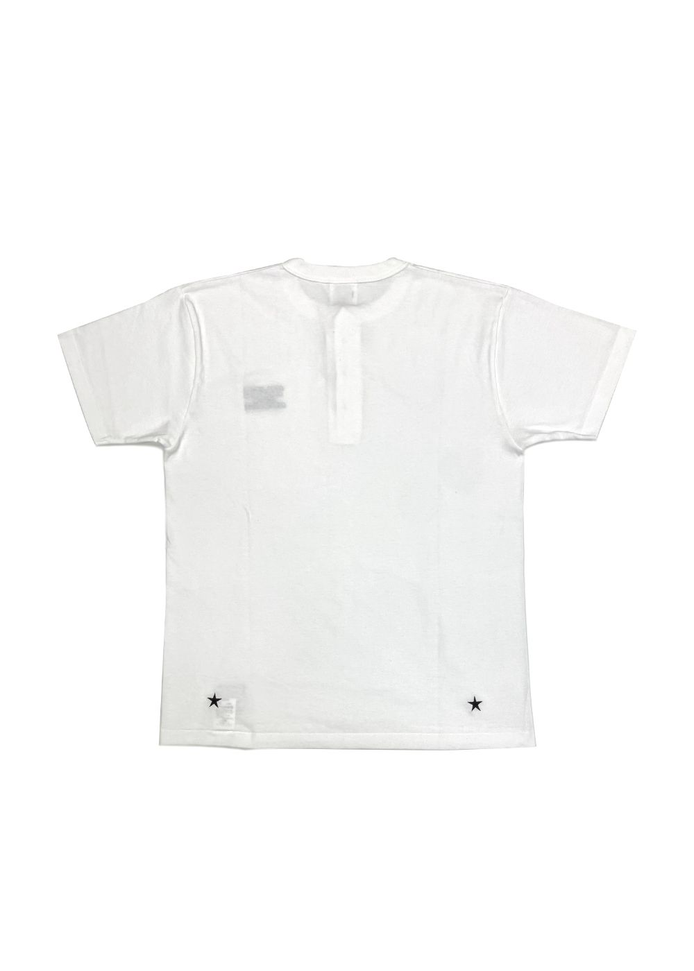 HENRY NECK TEE (WHITE) / ヘンリーネック Tシャツ